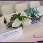 dekoracja stołów  prezydialnych konferencja prasowa Sensodyne